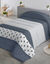 Dekbed in microvezel met strepenmotieven 200g/m2 (blauw)