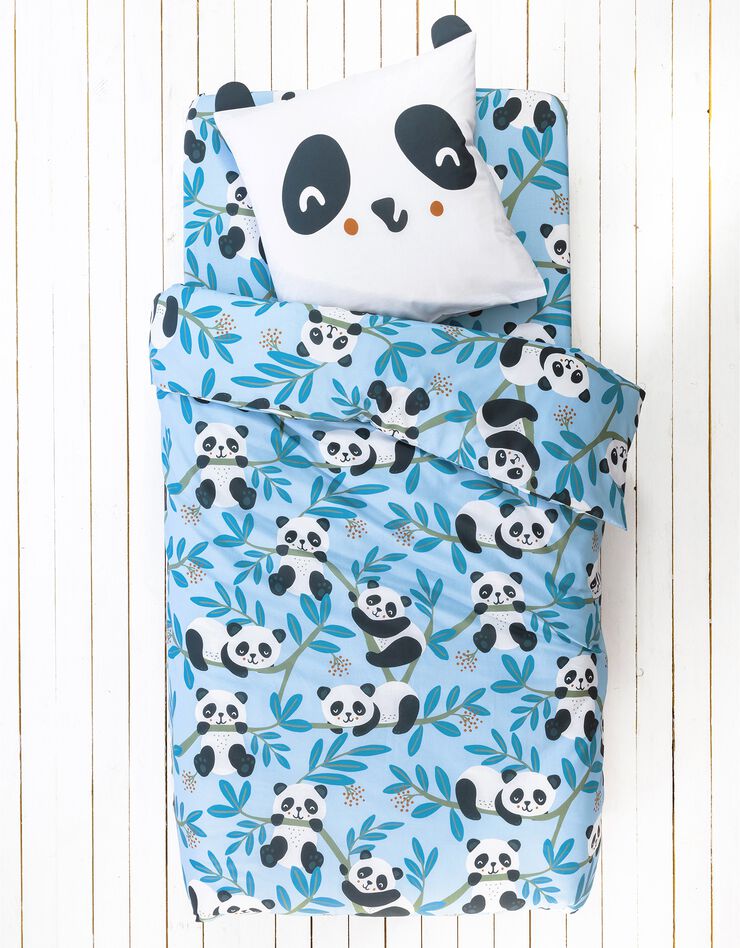 Linge de lit enfant Tao à motifs Panda en coton biologique, ciel, hi-res image number 6