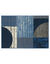 Tapis d&eacute;coratif motif g&eacute;om&eacute;trique (jeans)