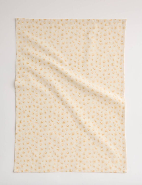 Torchons assortis coton beige - lot de 3 (beige)