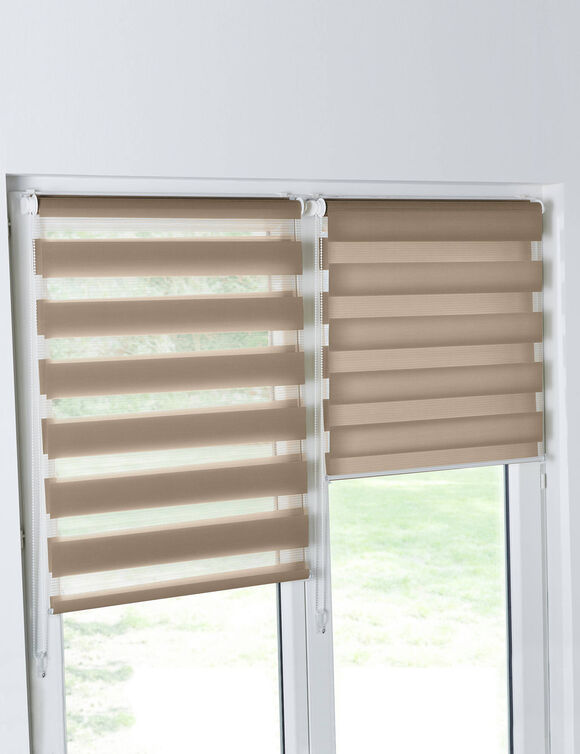 Store jour/nuit à clipser (taupe)