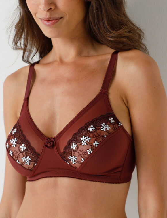 Soutien-gorge grand maintien microfibre Caminata - sans armatures (chocolat)