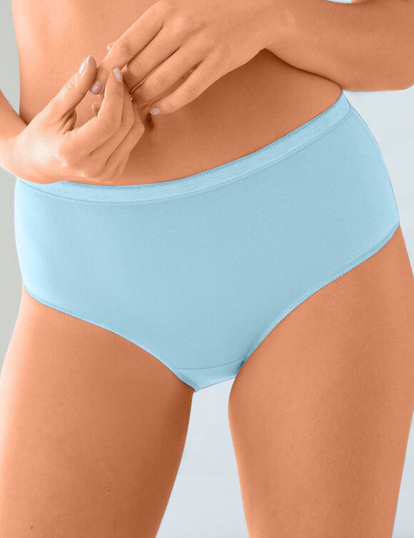 Culotte maxi basique - lot de 3 (ciel + corail + lavande)