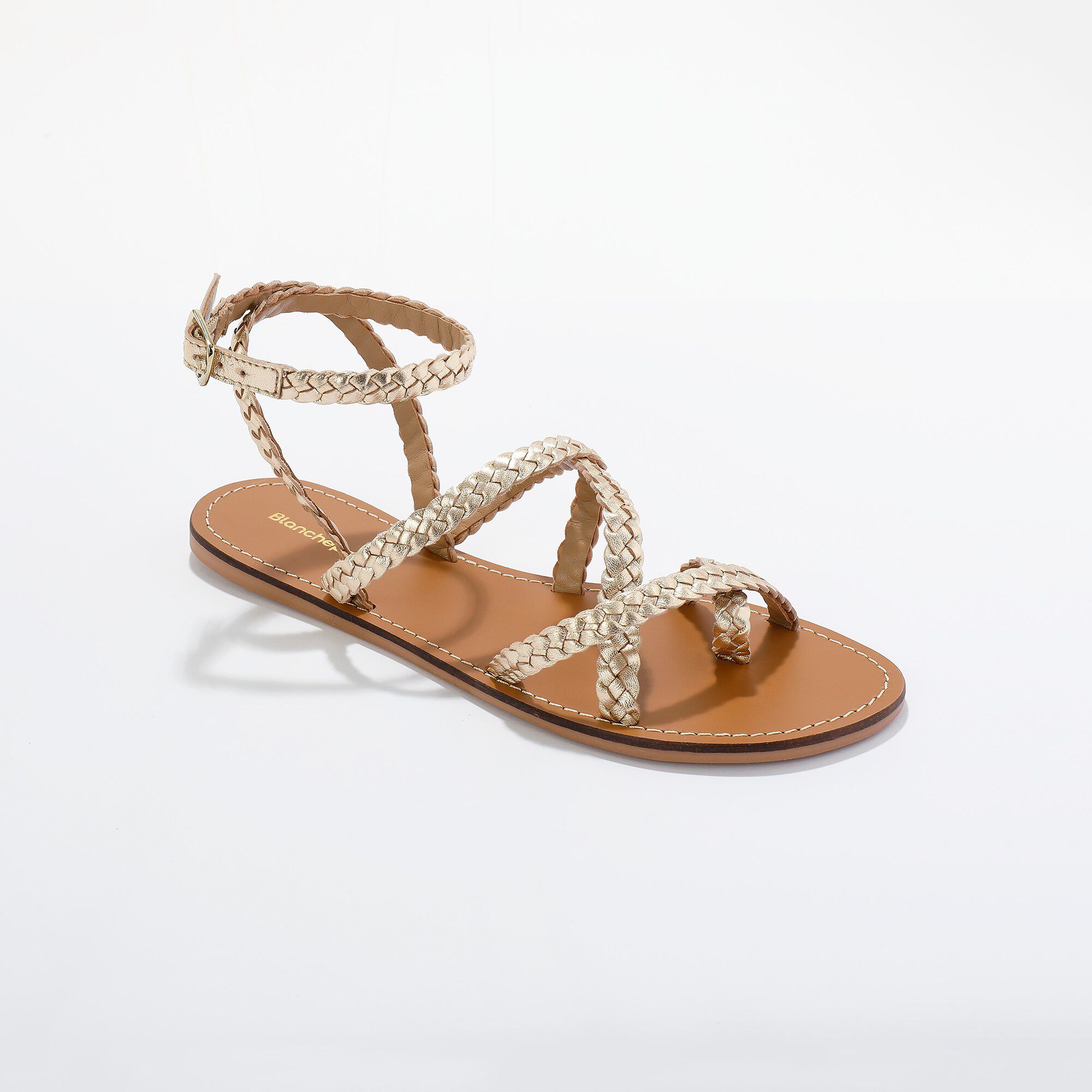 Sandales blanche porte sales