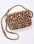 Tas met ketting, luipaardprint  (beige)