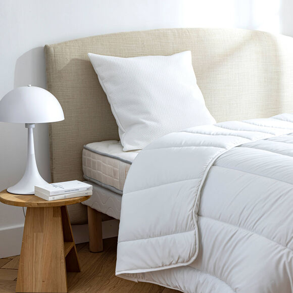 Sous-taie protège-oreiller matelassée qualité hôtellerie  (blanc)
