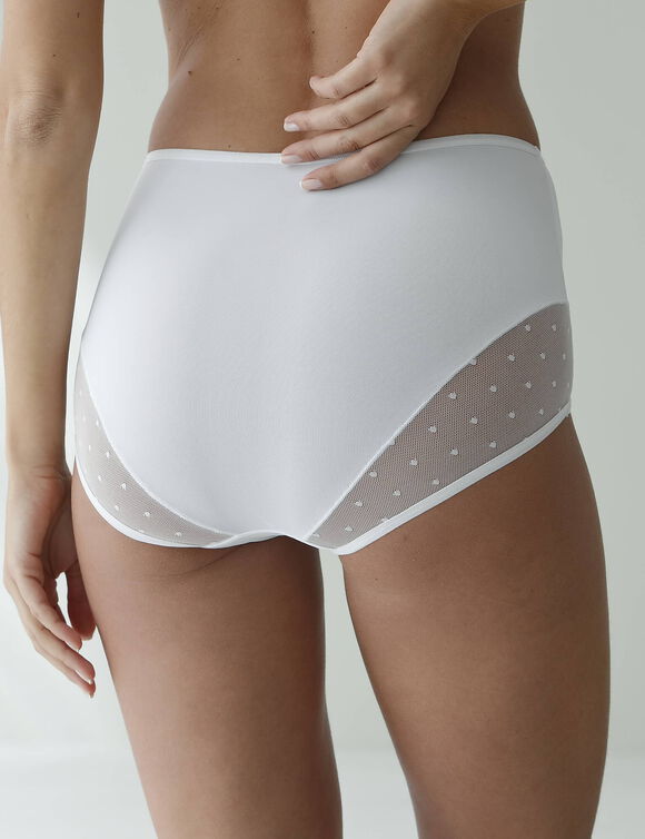 Slip met hoge taille in microvezel - Set van 2 (wit)