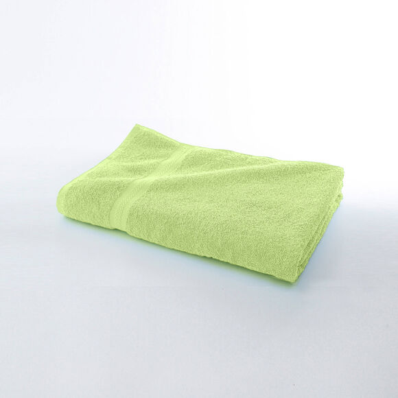 Collection serviettes de bain unies 420 g/m2 confort moelleux (anis)