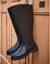 Low boots met elastieken met luipaardprint - zwart (zwart)