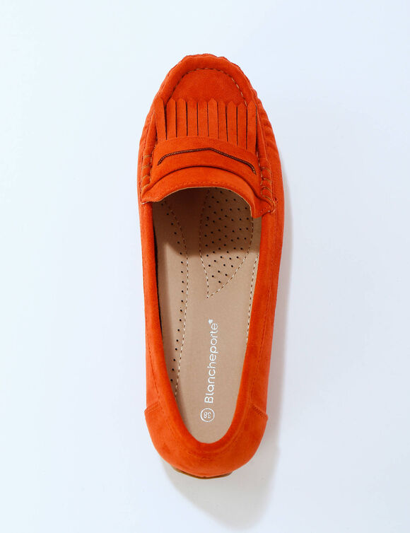 Mocassins souples textile microfibre (terracotta)