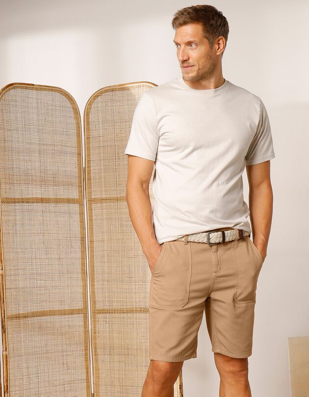 Short multipoches style worker, sable Short multipoches style worker, sable, hi-res