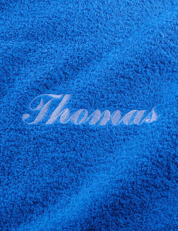 Collection serviettes de bain personnalisables confort moelleux (bleu dur)