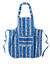 Gestreept keukenschort in voorschootmodel (blauw)