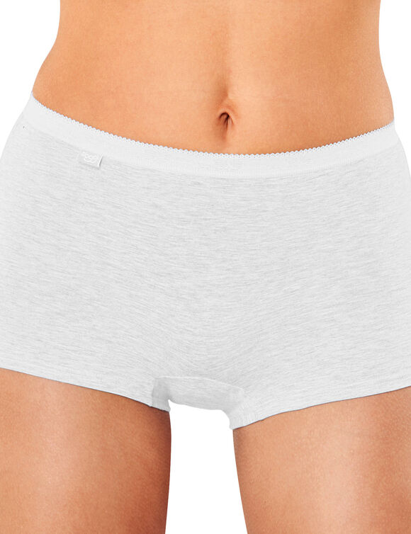 Maxishort Basic + - set van 3 (wit)