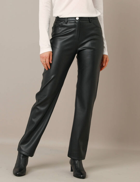 Rechte broek, leeraspect** (zwart)