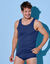 Singlet - herenondergoed, set van 3 (marine)