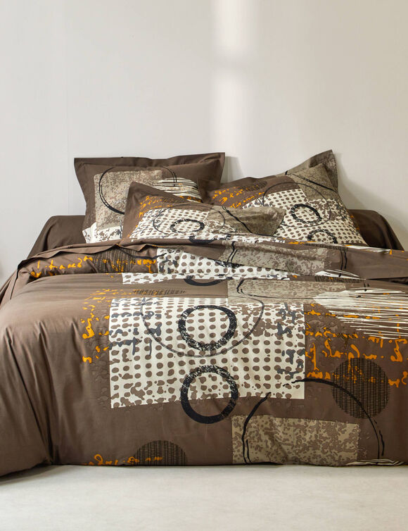 Linge de lit Diane - coton (chocolat)