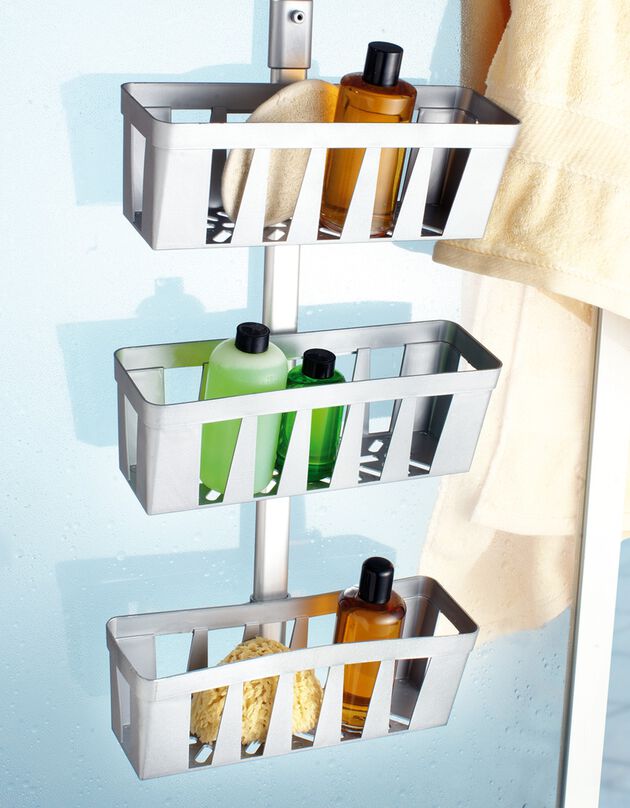 Étagère de douche ajustable (argenté)