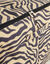 Opberghoes met ritssluiting, maat L, bedrukt met zebraprint (zwart/grijsbeige)