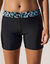 Upala zwemshort met lange pijpen en bedrukt riemdeel (zwart / turkoois)