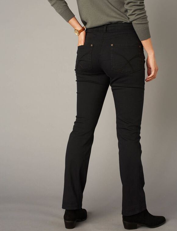 Pantalon sculptant, 5 poches (noir)