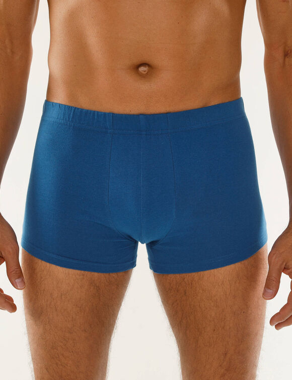 Shorty in 100% katoen - set van 4 (blauw + marine + groen)