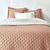 Couvre-lit r&eacute;versible microfibre matelass&eacute;e/sherpa (praline)