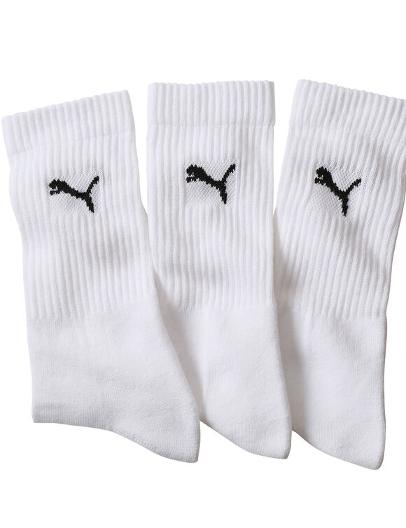 Chaussettes PUMA Crew - lot de 3 paires (blanc)