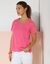 T-shirt met broderie anglaise (roze)