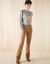 T-shirt manches longues, imprimé brillant (gris chiné)