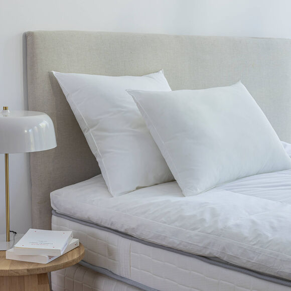 Stevig hoofdkussen met hotelkwaliteit (wit)