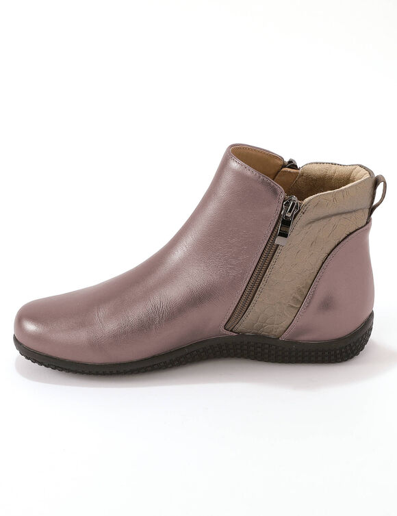 Boots cuir (gris acier)