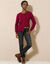 Cardigan met knoopsluiting, lamswol (bordeaux)