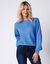 Trui met boothals, patenttricot met zachte touch (lavendelblauw)