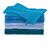 Gant de toilette cama&iuml;eu bleu coton 420 g/m&sup2; - lot de 8 (camaieu bleu)