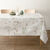 Tafelzeil met natuurlijke en vlinderprint (beige / groen)
