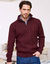 Pull col camionneur maille irlandaise (bordeaux chin&eacute;)