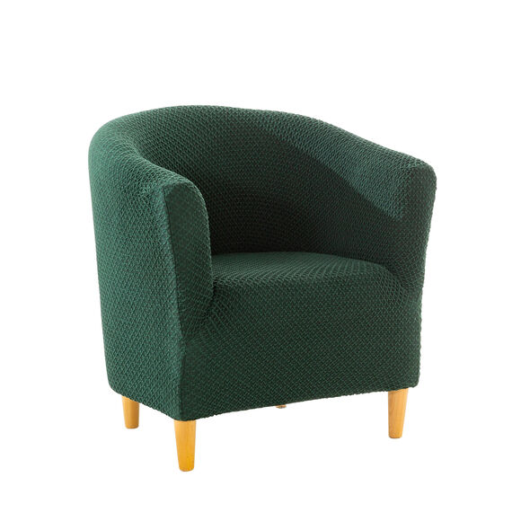 Housse texturée bi-extensible spéciale fauteuil cabriolet (vert)