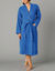 Peignoir mixte adulte col kimono - &eacute;ponge bouclette 380 g/m&sup2; (bleu dur)