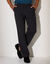Broek met verstelbare taille zonder bandplooien - polyester (antracietgrijs)