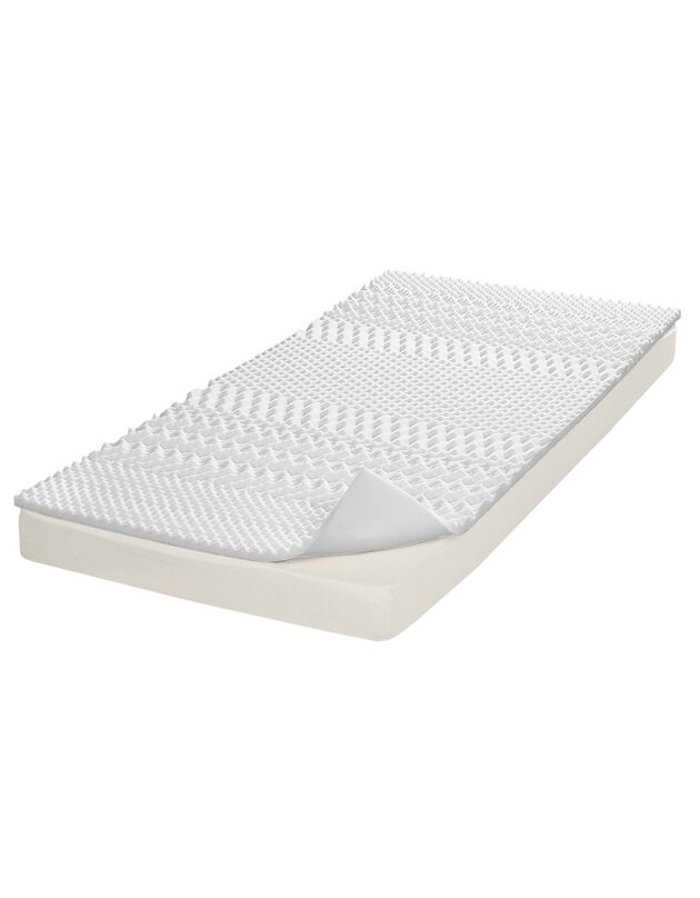 Surmatelas multisoutien à mémoire de forme 7 zones (blanc)
