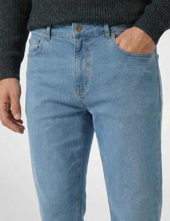 Eenvoudige rechte jeans van stretchkatoen - L32 (light stone)