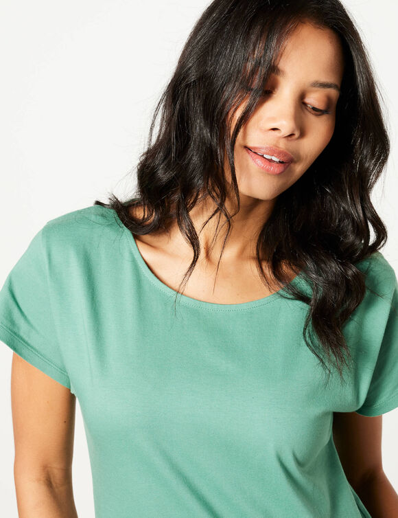Tee-shirt manches courtes (vert jade)