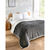 Couverture double face polaire et sherpa (anthracite)