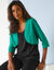 Boléro manches 3/4 uni (vert émeraude)