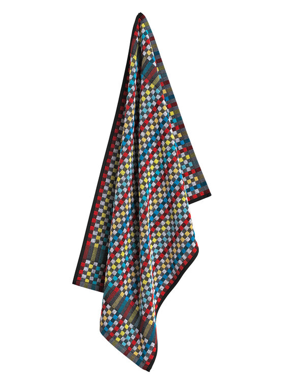 Essuie-mains éponge fond noir - lots (noir)