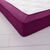 Drap-housse uni flanelle 130g/m&sup2; - bonnet 32 cm (prune)