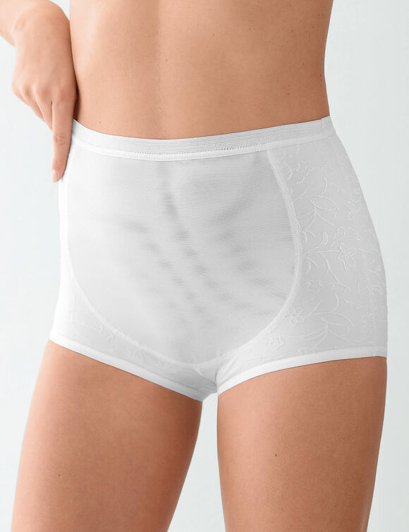 Culotte double effet - maintien mod&eacute;r&eacute; (blanc)