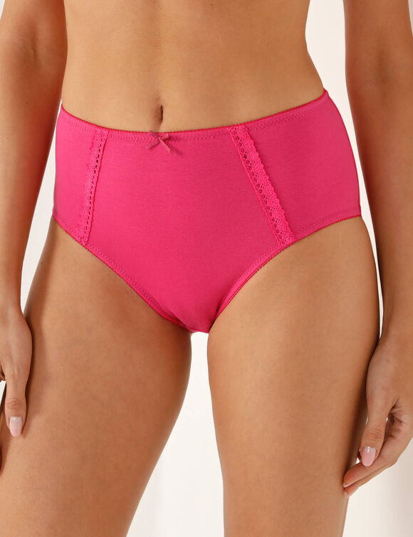 Culotte maxi en coton ajouré - Lot de 2 (rose + marine)