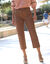 Rechte 7/8-broek in cargomodel (taupe)